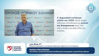 Νικόλαος Μποντόζογλου | Έλεγχος καπνιστών για πρώιμη διάγνωση καρκίνου πνεύμονα με τη Low Dose CT