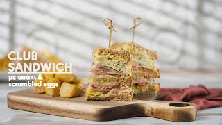 Club Sandwich με απάκι & scrambled eggs | Master Class Συνταγή by Chef Panos Ioannidis Ελληνική Γαστρονομία