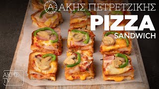 Pizza Sandwich Επ. 28 | Kitchen Lab TV | Άκης Πετρετζίκης Ελληνική Γαστρονομία