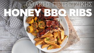 Honey BBQ Ribs Επ. 1 | Kitchen Lab TV | Άκης Πετρετζίκης Ελληνική Γαστρονομία