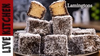 💯Lamingtons  Συνταγή / Χιονάτη με Σοκολάτα και Ινδοκάρυδο👌 - LAMINGTONS Recipe ♥ Super Easy