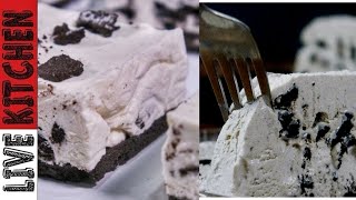 2 Συνταγές για Τούρτα Παγωτό με Oreo!! 2 Oreo ice cream recipes Live kitchen