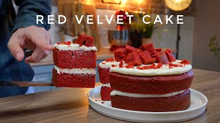 ΧΩΡΙΣ ΜΙΞΕΡ! Αφράτο Red Velvet Cake (Επαγγελματική Συνταγή) - Dimitris Michailidis Γαστρονομία Ελληνική