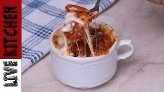 Πίτσα Σουφλέ  σε 1 λεπτό - 1 Minute Mug souffle Pizza In Microwave