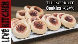 No Music  - Thumbprint Cookies  - (ASMR) Live Kitchen