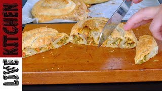 Μελιτζανόπιτα με Χειροποίητο Φύλλο - Handmade phyllo Dough Burek( Borek) Eggplant pie