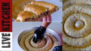 Η πιο εύκολη & Πρωτότυπη Κιμαδόπιτα   Amazing borek minced beef pie Live Kitchen