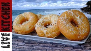 Λουκουμάδες Παραλίας με Τυρί Φέτα - Amazing Donuts with Greek feta cheese