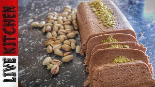 Ο Χαλβάς του Μπακάλη-(Χαλβάς με Ταχίνι)-Τraditional Tahini Halva-Live Kitchen