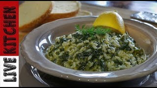 Σας αρέσει το Σπανακόρυζο?? (Spanakorizo) | Greek Spinach and Rice - Live Kitchen