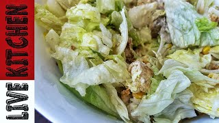 Σαλάτα του καίσαρα (Caesar Salad) Live Kitchen