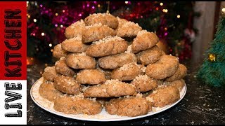 Τα καλύτερα σπιτικά μελομακάρονα -  Greek Christmas Melomakarona Cookies | Live Kitchen