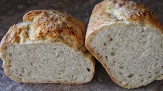 Ψωμί ΧΩΡΙΣ Ζύμωμα - No knead Bread Recipe Γαστρονομία Ελληνική