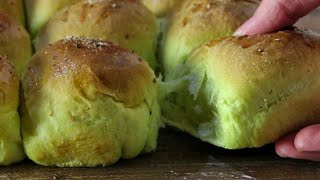 Σούπερ Αφράτα Πρωτότυπα Τυροψωμάκια! - Super Fluffy Spinach & Feta Buns Γαστρονομία Ελληνική