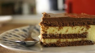 Θεϊκό Γλυκό Ψυγείου με 5 ΜΟΝΟ υλικά (Γλυκό Ψυγείου Εκλέρ) - Eclair Cake Recipe Γαστρονομία Ελληνική