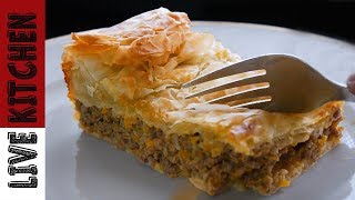 Λαχταριστή Κιμαδόπιτα - Pie with mince - Live Kitchen