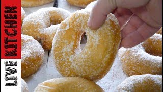 Πως να φτιάξετε Λουκουμάδες παραλίας -  How to make  perfect Donuts recipe Live Kitchen