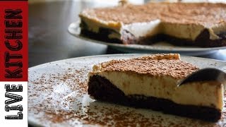 Δροσερό γλυκό ψυγείου | Chocolate Cake with Coffee Mousse | Live kitchen