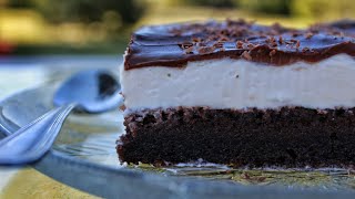 Πάστα ταψιού - Easy Chocolate Vanilla Cake Γαστρονομία Ελληνική