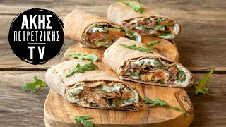 Wrap με Σπιτικό Σολομό Επ. 33 | Kitchen Lab TV | Άκης Πετρετζίκης Ελληνική Γαστρονομία