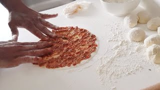 USTASINDAN İNCECİK ÇITIR ÇITIR ANTEP LAHMACUNU  TARİFİ👌LAHMACUN NASIL YAPILIR-NEFİS SANAL LEZZETLER