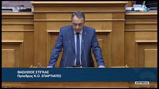 Ομιλία-καταπέλτης του Προέδρου, Β. Στίγκα, για διαχρονική εξαπάτηση εκλογέων από τα κόμματα εξουσίας