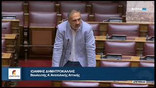 Τοποθέτηση Βουλευτή Α΄Ανατολικής Αττικής, Ιωάννη Δημητροκάλλη, για το Σ/Ν του Υπουργείου Τουρισμού