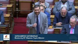 Επίκαιρη Ερώτηση του Βουλευτή Β1΄ Βορείου Τομέα Αθηνών Χαράλαμπου Κατσιβαρδά για τις νέες ταυτότητες