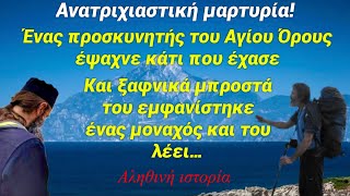 Ανατριχιαστική μαρτυρία προσκυνητή Αγίου Όρους που είδε να βγαίνει μέσα από τη θάλασσα ένας μοναχός￼