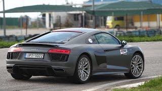 ΤΟ AUDI R8 V10 ΣΠΑΕΙ ΤΑ ΧΡΟΝΟΜΕΤΡΑ ΣΤΑ ΜΕΓΑΡΑ