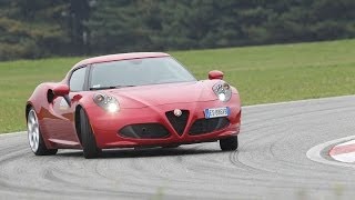 Alfa Romeo 4C - Test by DRIVE magazine & 0-200 km/h acceleration (ENG subs)