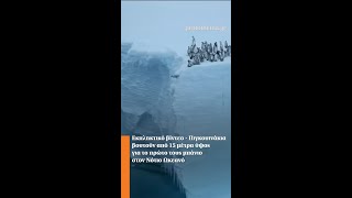 Εκπληκτικό βίντεο -Πιγκουινάκια βουτούν από 15 μέτρα ύψος για το πρώτο τους μπάνιο στον Νότιο Ωκεανό Ελληνική - ProtoThema
