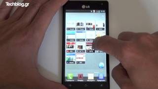 LG Optimus 3.0 user interface (Greek)