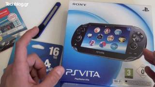 Sony PS Vita unboxing (European model) - (Greek)