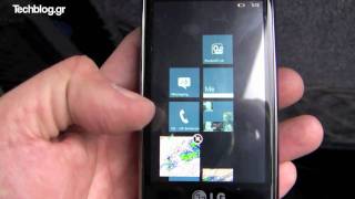 Windows Phone 7 running on LG GW910 (Greek)