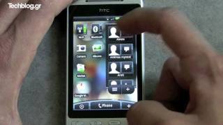 HTC Hero TouchSense UI hands on (Greek)