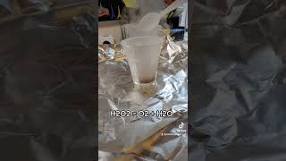H2O2 decomposition #chemistry #science #experiments #lab #boom