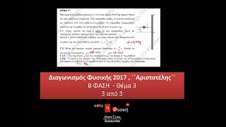 Διαγ. Φυσικής 2017 - Γ' Λυκείου  , ''Αριστοτέλης'' Β ΦΑΣΗ  - Θέμα 3  , 3από3