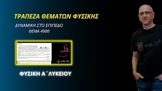 ΦΥΣΙΚΗ Α΄ ΛΥΚΕΙΟΥ - ΤΡΑΠΕΖΑ ΘΕΜΑΤΩΝ (θέμα 4980) | ΔΥΝΑΜΙΚΗ ΣΤΟ ΕΠΙΠΕΔΟ