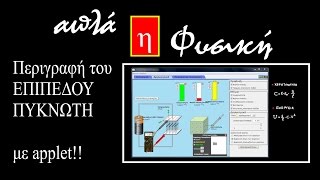 Περιγραφή του Επίπεδου Πυκνωτή με applet!