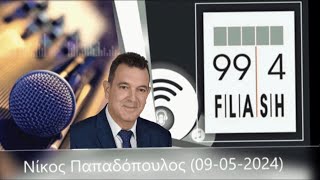 Ο Νίκος Παπαδόπουλος, βουλευτής Β' Θεσσαλονίκης της ΝΙΚΗΣ, στο FLASH Fm