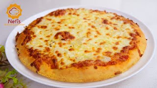 10 Dakikada SIVI pizza❗️Bu pizzayı sürekli yapıyorum❗️Hızlı, basit ve çok LEZZETLİ tarif❗️