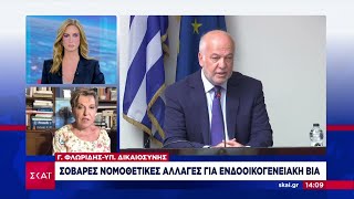 Γ. Φλωρίδης - Υπ. Δικαιοσύνης: Σοβαρές νομοθετικές αλλαγές για ενδοοικογενειακή βία | 20/06/2024 Ελληνική - SKAI.gr