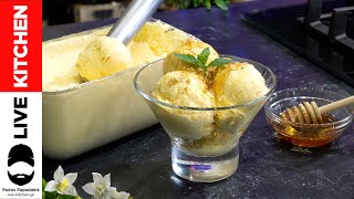Απίστευτο Παγωτό Ροδάκινο με ΜΟΝΟ 3 Υλικά! 🍑 Χωρίς Παγωτομηχανή - Amazing 3-Ingredient Ice Cream