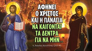 Αφήνει ο Χριστός και η Παναγιά και καίγονται τα δέντρα αντί να επιτρέψουν.. (π. Ανανίας Κουστένης ♰)