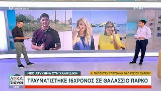 Νέο ατύχημα στη Χαλκιδική: Τραυματίστηκε 16χρονος σε θαλάσσιο πάρκο | Οι Δεκατιανοί | 26/08/2024 Ελληνική - SKAI.gr