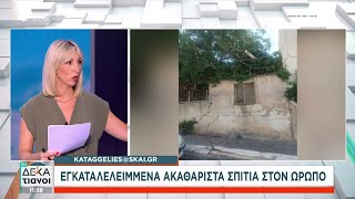 Καταγγελία στον ΣΚΑΪ: Εγκαταλελειμμένα ακαθάριστα σπίτια στον Ωρωπό | Οι Δεκατιανοί | 01/09/2024 Ελληνική - SKAI.gr