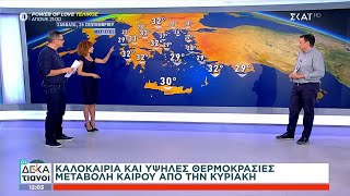 Καλοκαιρία και υψηλές θερμοκρασίες – Μεταβολή καιρού από την Κυριακή  | Οι Δεκατιανοί | 28/09/2024 Ελληνική - SKAI.gr