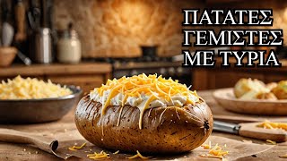 ΠΑΤΑΤΕΣ στον ΦΟΥΡΝΟ Γεμιστές με Τυριά - Stuffed Potatoes with Cheese Mix Γαστρονομία Ελληνική