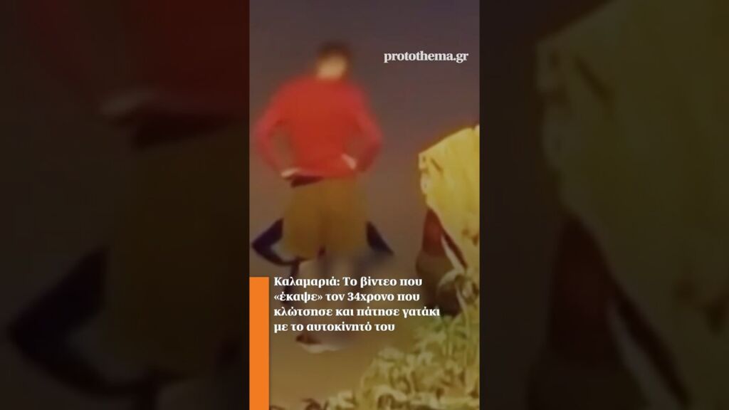 Καλαμαριά: To βίντεο που «έκαψε» τον 34χρονο που κλώτσησε και πάτησε γατάκι με το αυτοκίνητό του Ελληνική - ProtoThema
